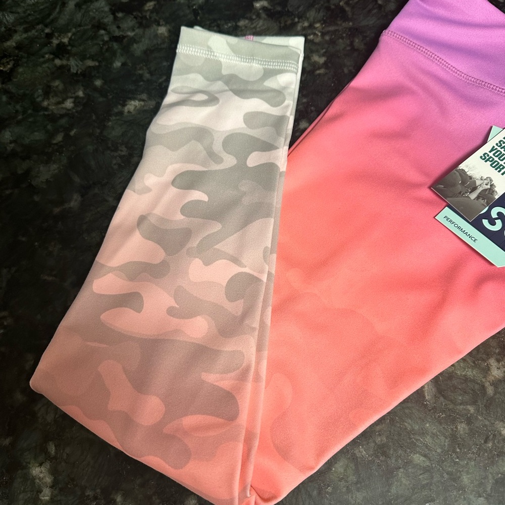 Girls Performance Mid Rise Tight Gym Leggings